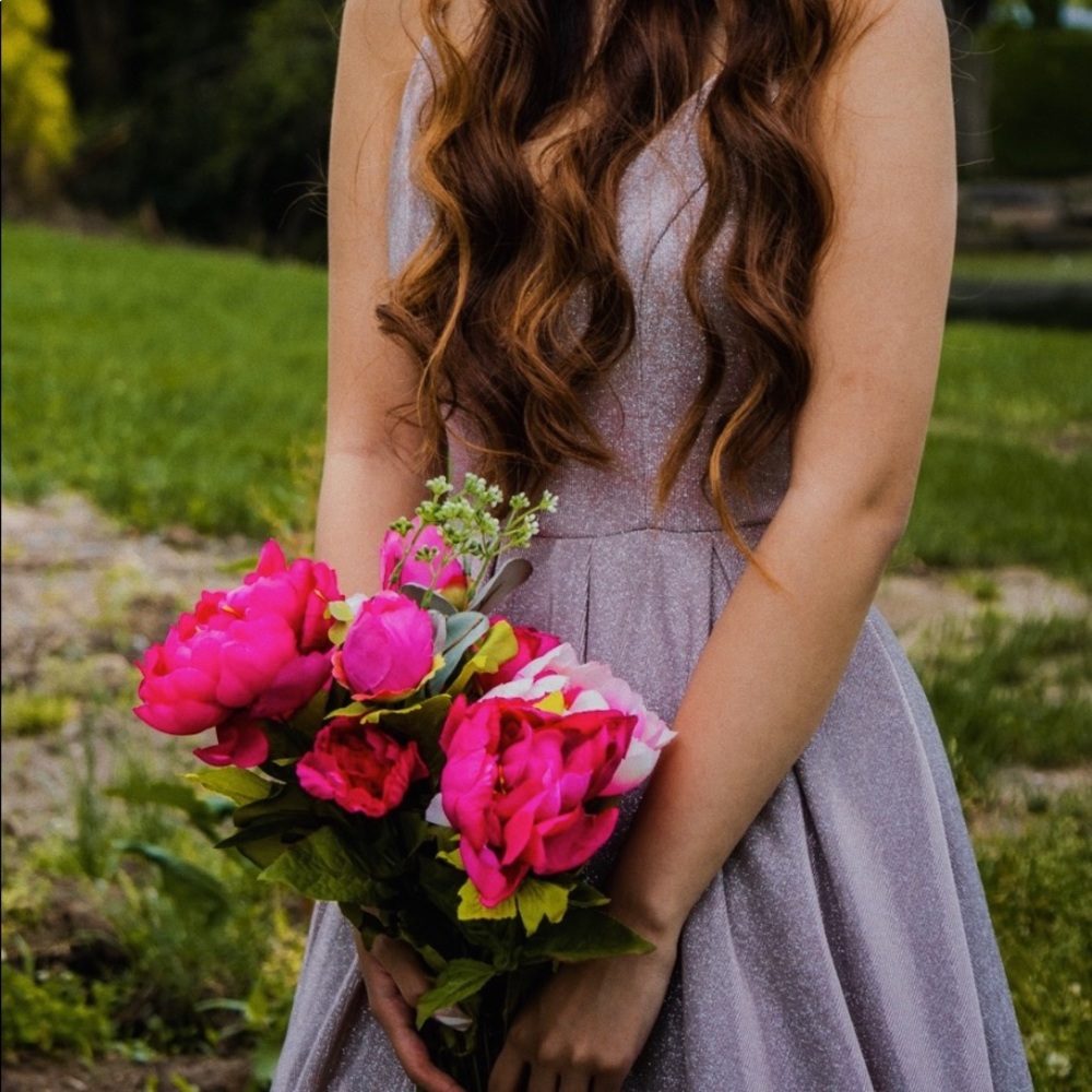 Sequin glitter formal long prom dress